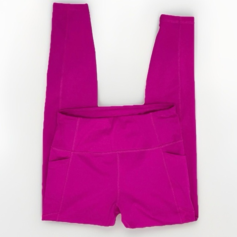 Avia Activewear Women’s Fuchsia Leggings Size Small Side Pockets - Picture 2 of 5